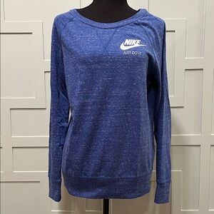 Nike Women's Heathered Blue Sweatshirt